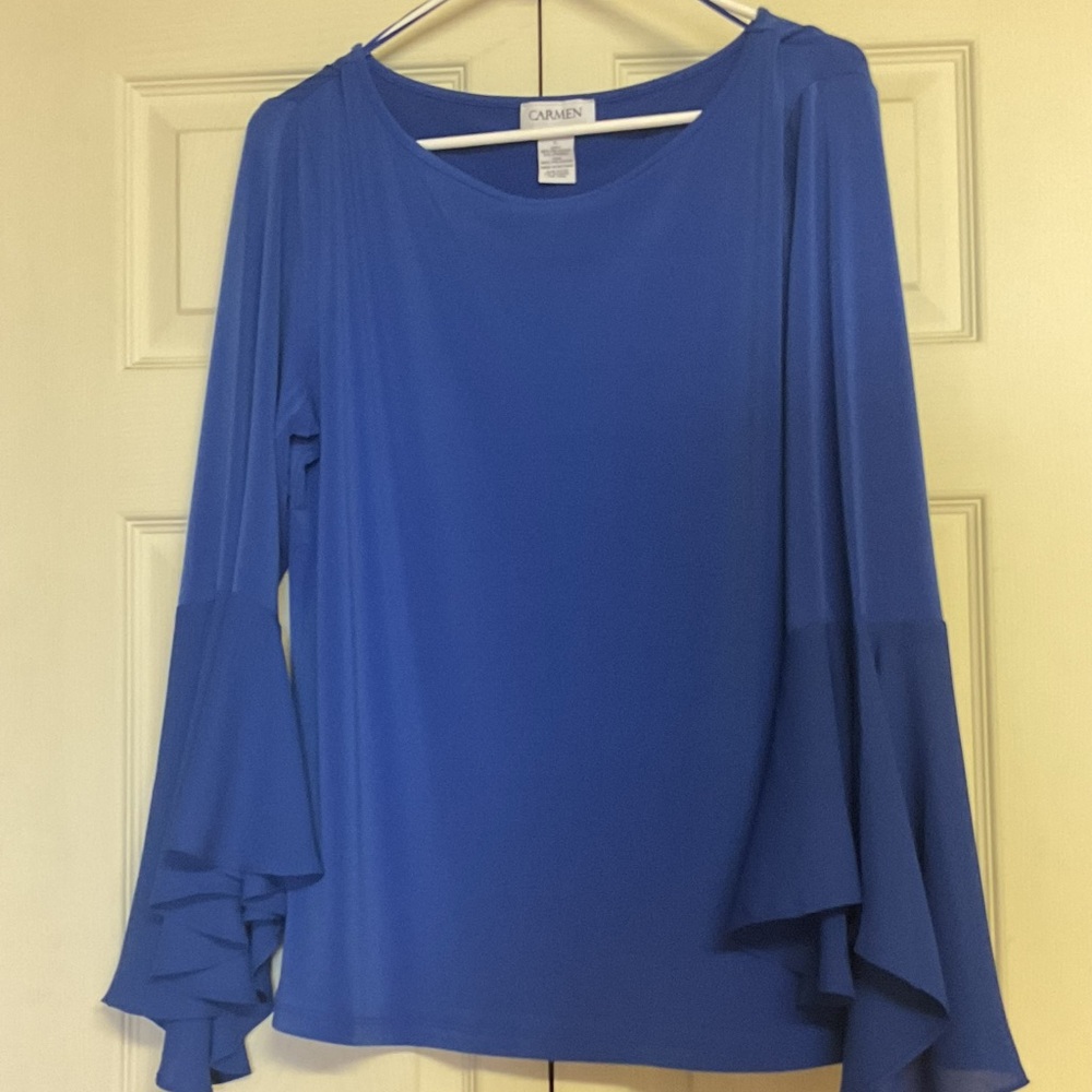 Carmen Royal Blue Blouse